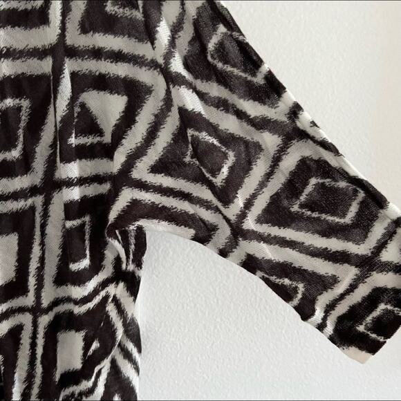Chico’s Modern Diamond Mona Open Front Cardigan Size 2 (12-14) - Picture 3 of 9